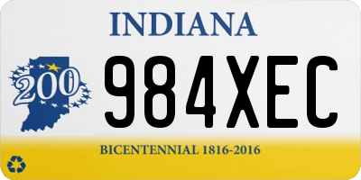 IN license plate 984XEC