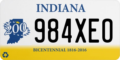 IN license plate 984XEO