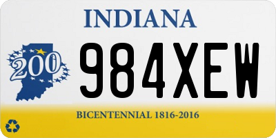 IN license plate 984XEW