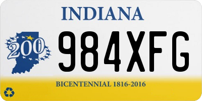 IN license plate 984XFG