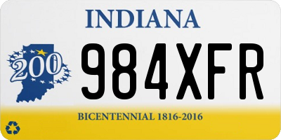 IN license plate 984XFR