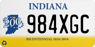 IN license plate 984XGC