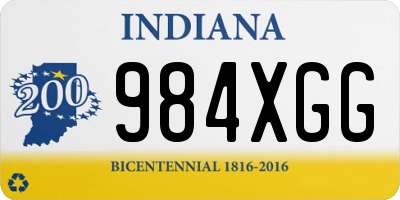 IN license plate 984XGG