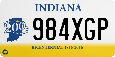 IN license plate 984XGP