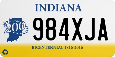 IN license plate 984XJA