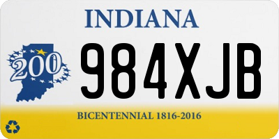 IN license plate 984XJB