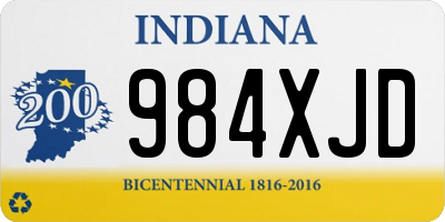 IN license plate 984XJD
