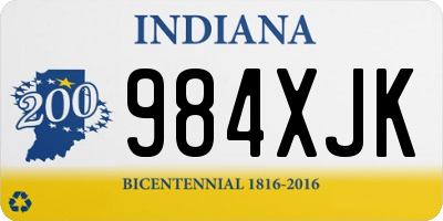 IN license plate 984XJK