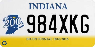 IN license plate 984XKG