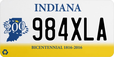 IN license plate 984XLA