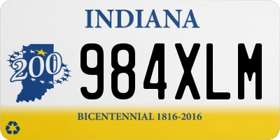 IN license plate 984XLM