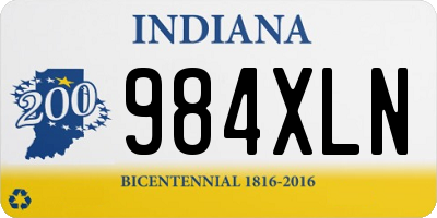 IN license plate 984XLN