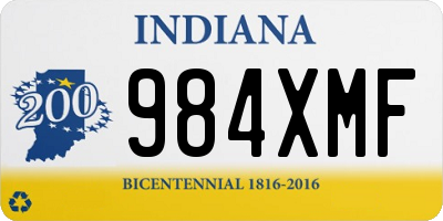 IN license plate 984XMF