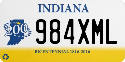 IN license plate 984XML