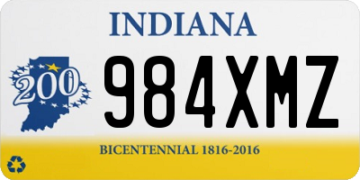 IN license plate 984XMZ