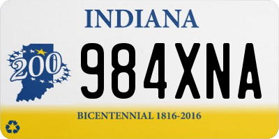 IN license plate 984XNA