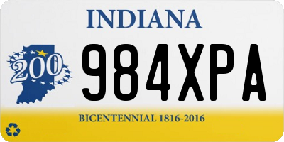 IN license plate 984XPA