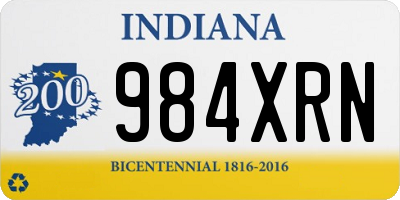 IN license plate 984XRN