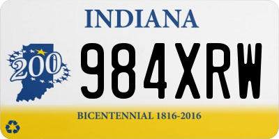 IN license plate 984XRW