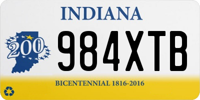 IN license plate 984XTB