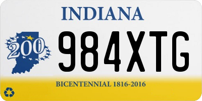 IN license plate 984XTG