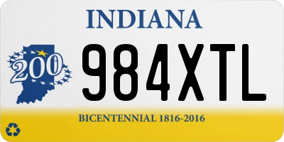 IN license plate 984XTL