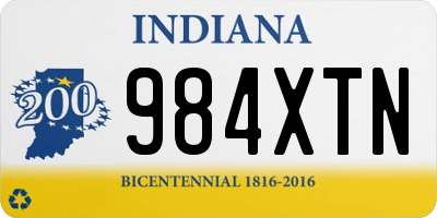 IN license plate 984XTN