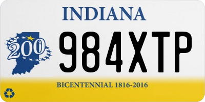 IN license plate 984XTP
