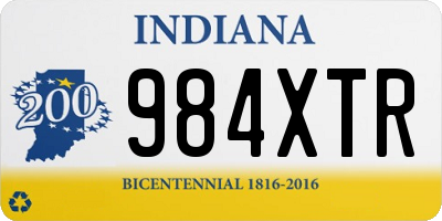 IN license plate 984XTR