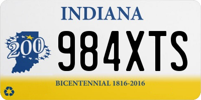 IN license plate 984XTS