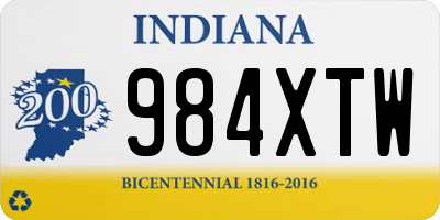 IN license plate 984XTW