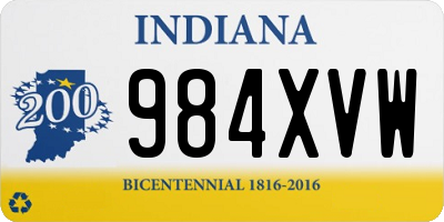 IN license plate 984XVW