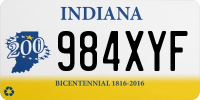 IN license plate 984XYF