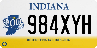 IN license plate 984XYH