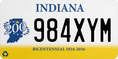IN license plate 984XYM