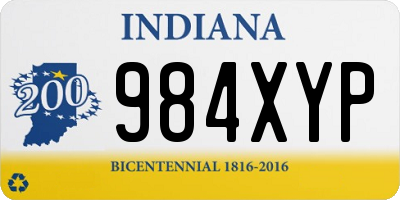 IN license plate 984XYP