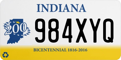 IN license plate 984XYQ