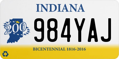 IN license plate 984YAJ