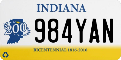 IN license plate 984YAN