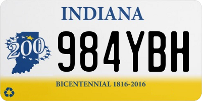 IN license plate 984YBH