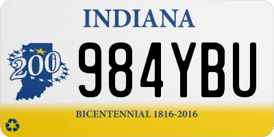 IN license plate 984YBU