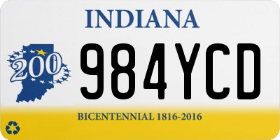 IN license plate 984YCD