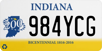 IN license plate 984YCG