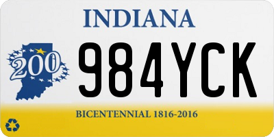 IN license plate 984YCK