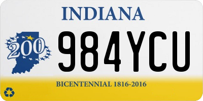 IN license plate 984YCU