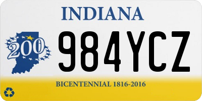 IN license plate 984YCZ