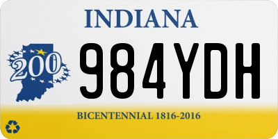 IN license plate 984YDH