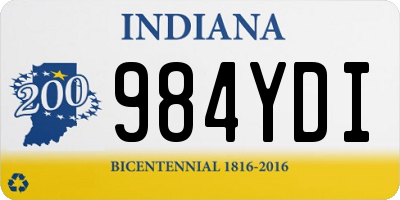 IN license plate 984YDI