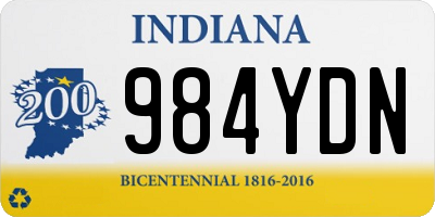 IN license plate 984YDN