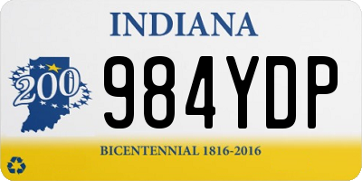 IN license plate 984YDP